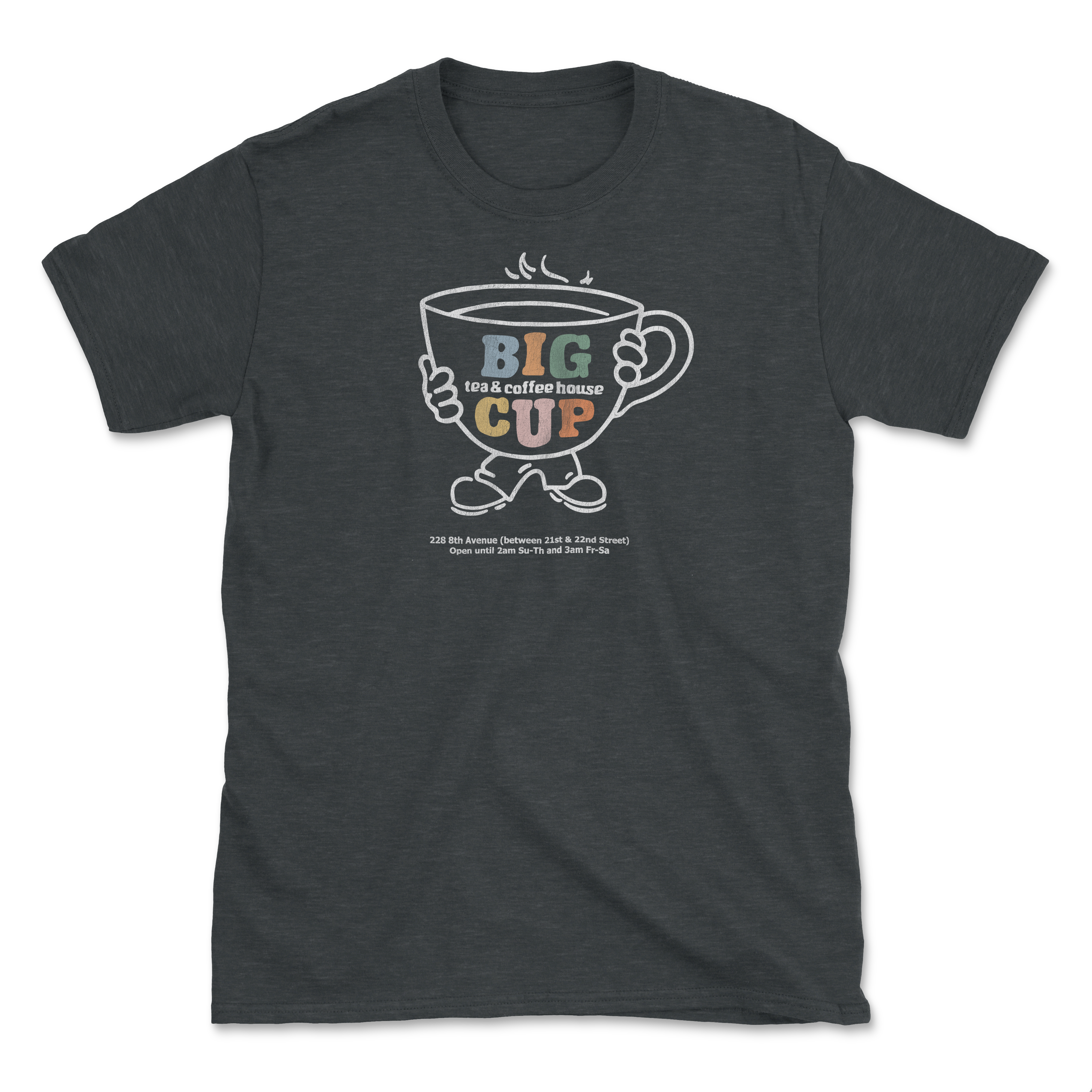 Big Cup Heatherd Tee - Bourbon & Branch