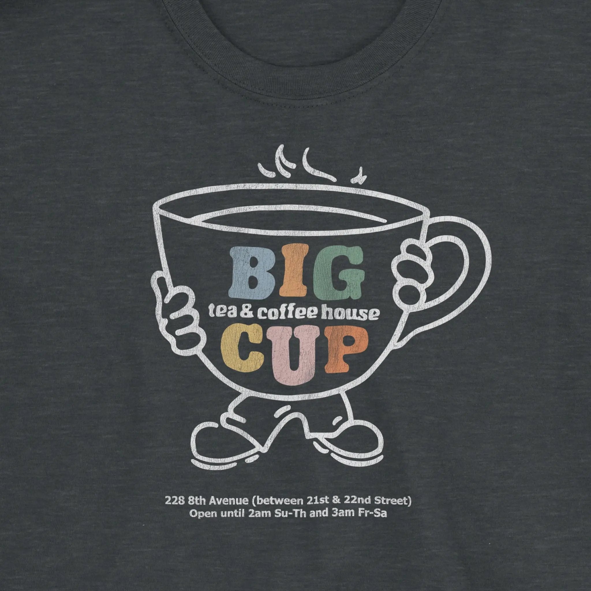Big Cup Heatherd Tee - Bourbon & Branch