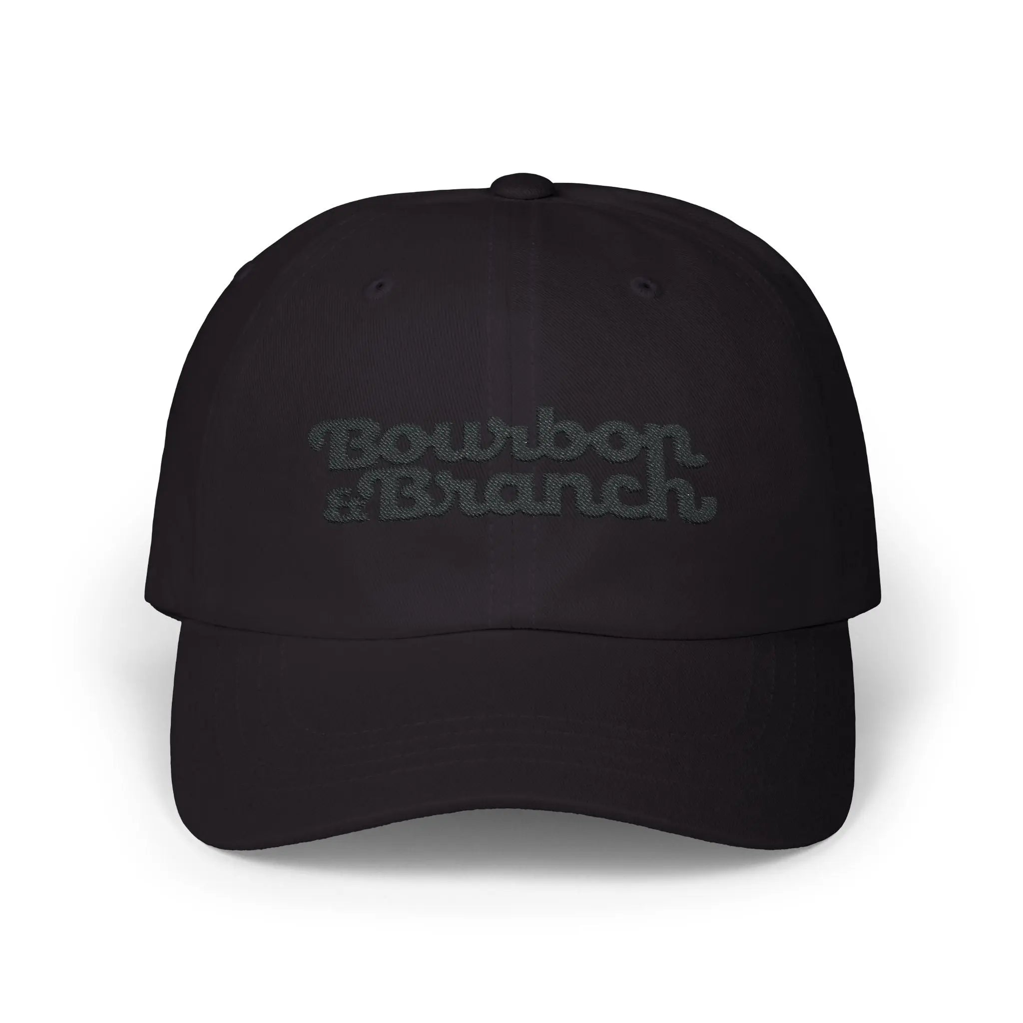 Bourbon & Branch Black on Black Logo Dad Cap - Bourbon & Branch