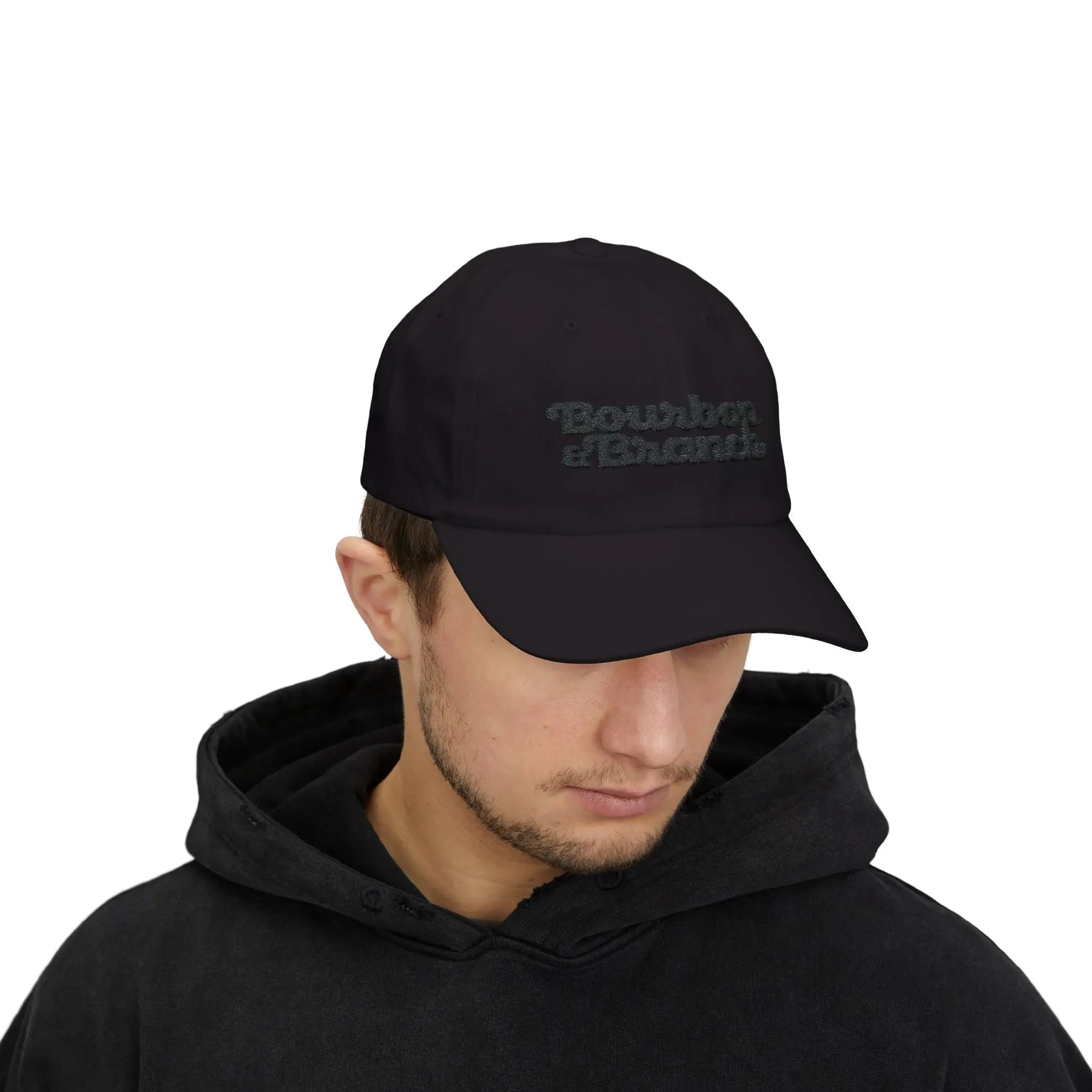 Bourbon & Branch Black on Black Logo Dad Cap - Bourbon & Branch