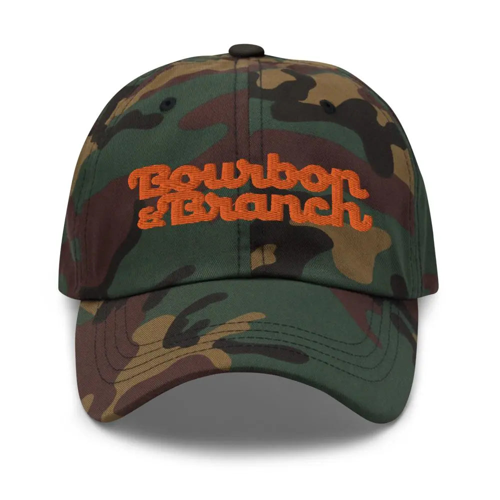 Bourbon & Branch Orange Logo Dad Cap - Bourbon & Branch