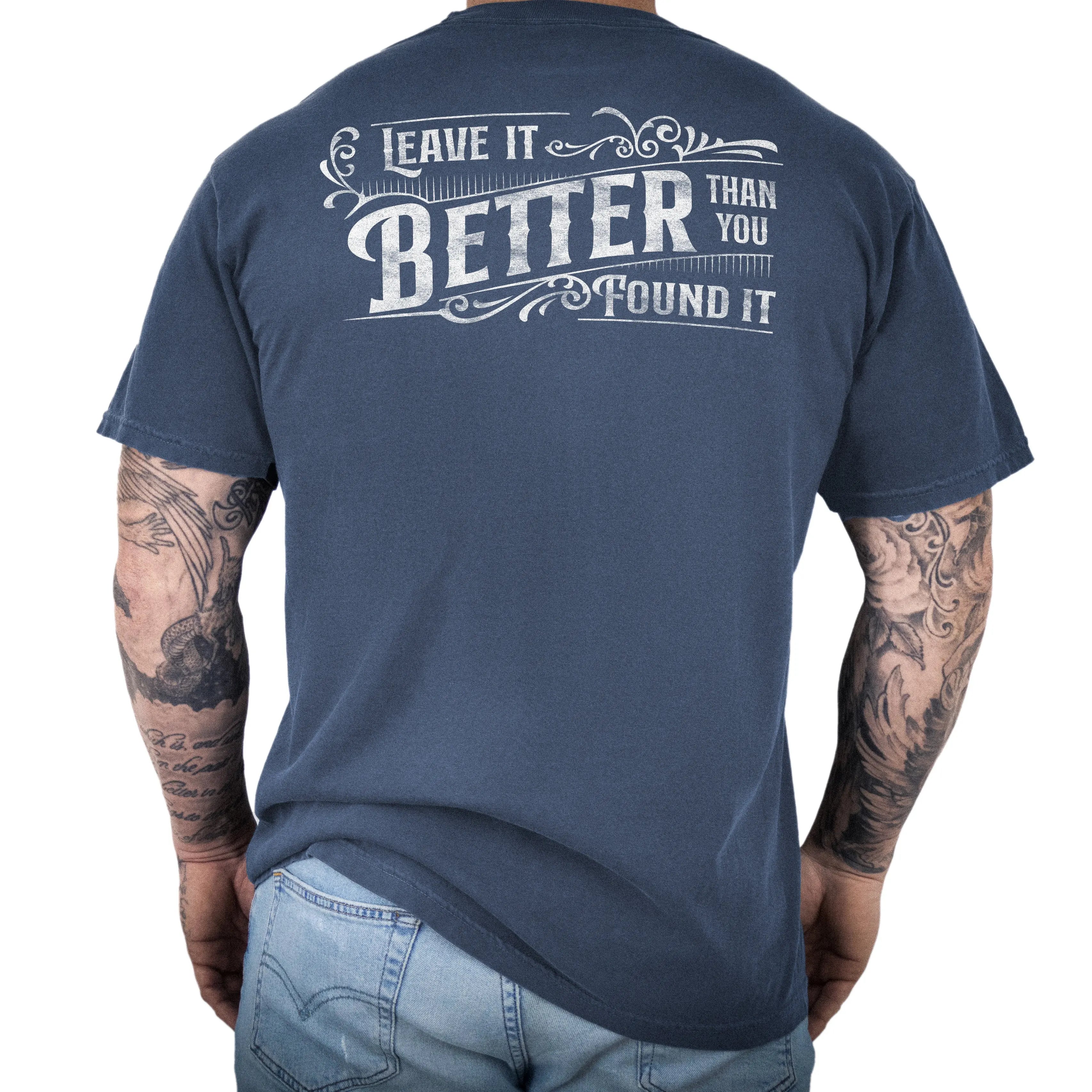 Leave it Better Than You Found It - Pocket Premium Tee - Bourbon & Branch